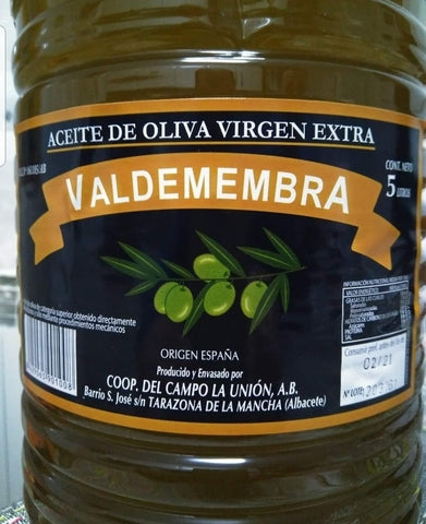 Aceite de Oliva Virgen extra Manchuela - garrafa de 5 litros